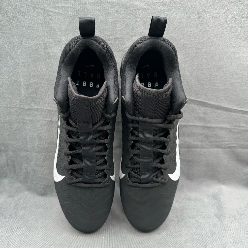 Nike Alpha Menace Pro 2 Shoes Low Football Cleats Men’s 12 Black White - Picture 8 of 11